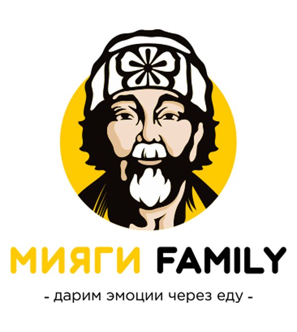 Логотип Мияги в желтом